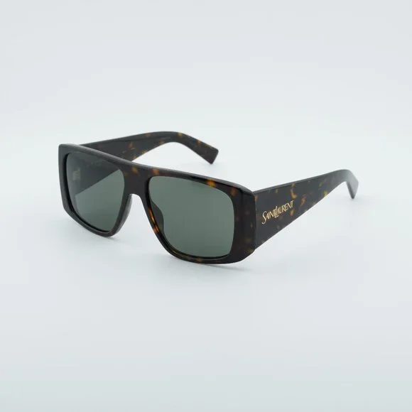 Saint Laurent SL832 002 Sunglasses Havana Square Frame, Grey Lenses Saint Laurent SL832 002 Havana/grey 57-15-135 Sunglasses  main image 4
